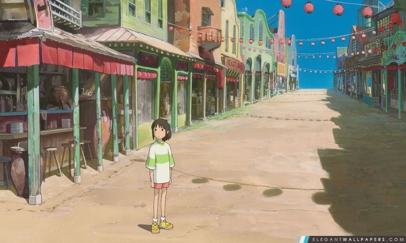 Chihiro Dans La Rue, Arrière-plans HD à télécharger