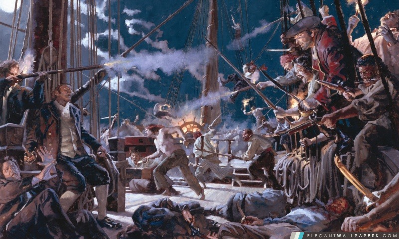 Pirates attaquent, Arrière-plans HD à télécharger