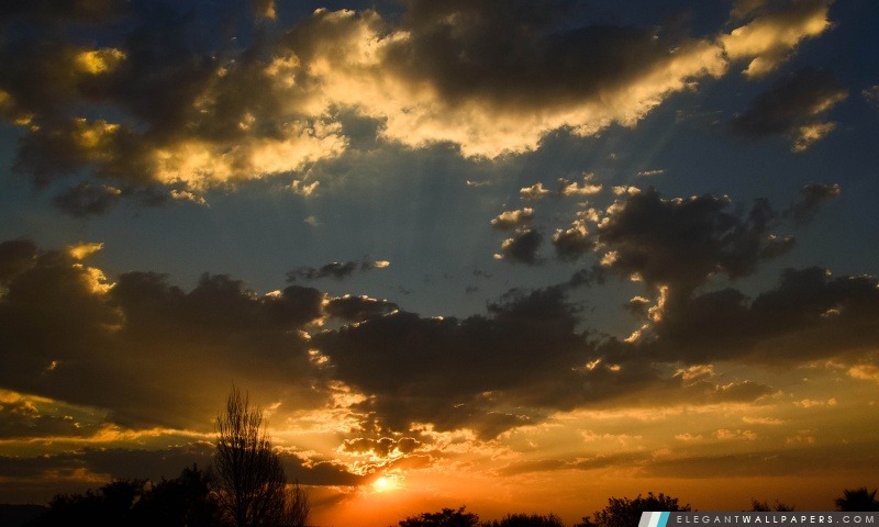 Un autre coucher du soleil africain, Arrière-plans HD à télécharger