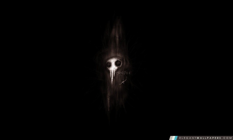 Monster Skull Noir, Arrière-plans HD à télécharger