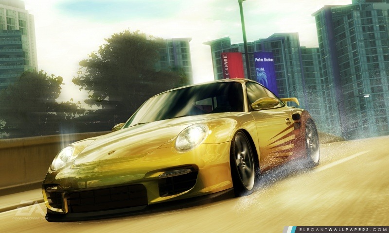 Need for Speed ​​Undercover jaune Porsche, Arrière-plans HD à télécharger