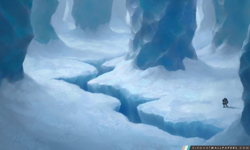 Cave de glace Peinture, Arrière-plans HD à télécharger