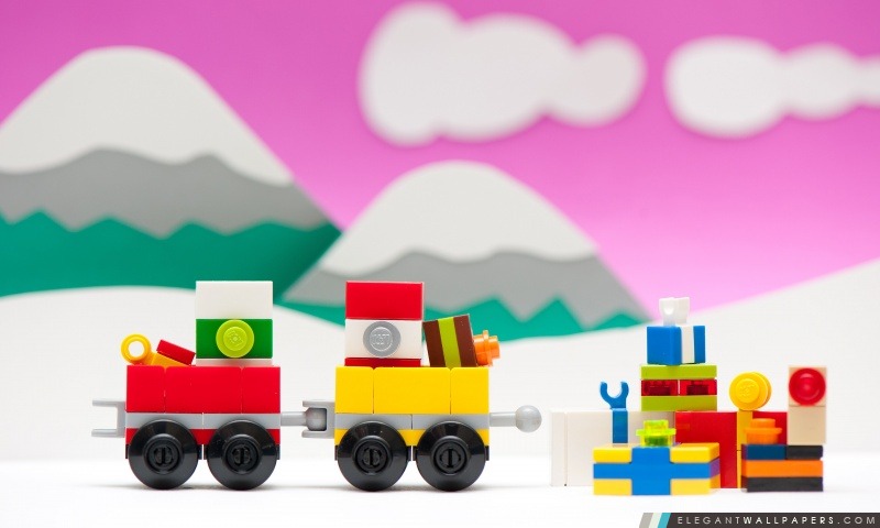 LEGO Train, Noël, Arrière-plans HD à télécharger