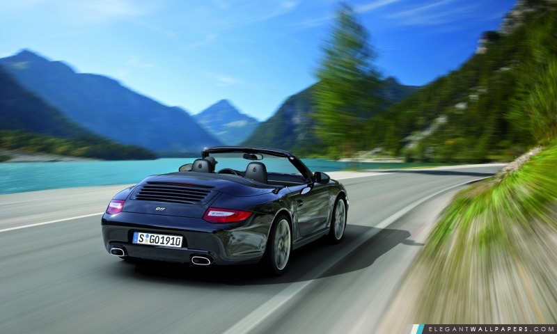 Porsche 911 Black Edition 2011 arrière, Arrière-plans HD à télécharger