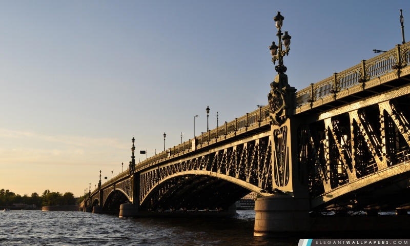 Pont à Saint-Pétersbourg, Arrière-plans HD à télécharger