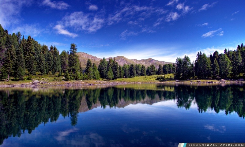 Blue Mountain Lake, Arrière-plans HD à télécharger