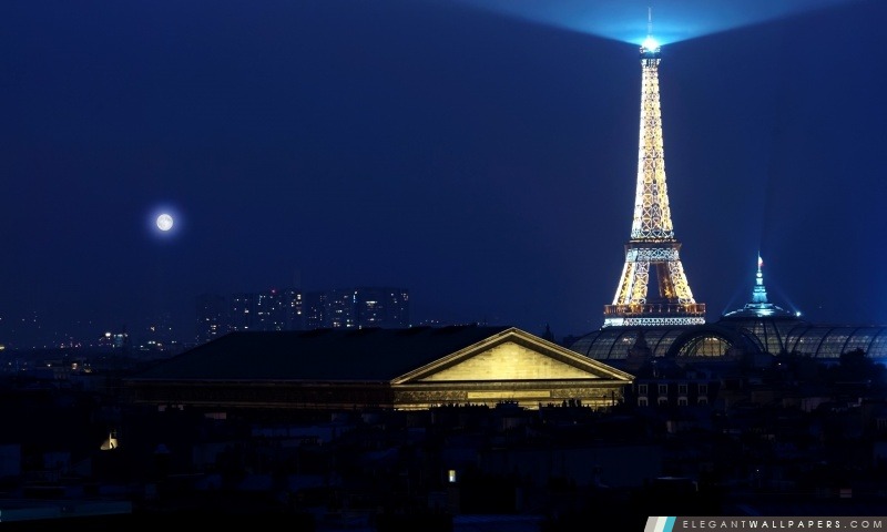 Tour Eiffel la nuit, Arrière-plans HD à télécharger