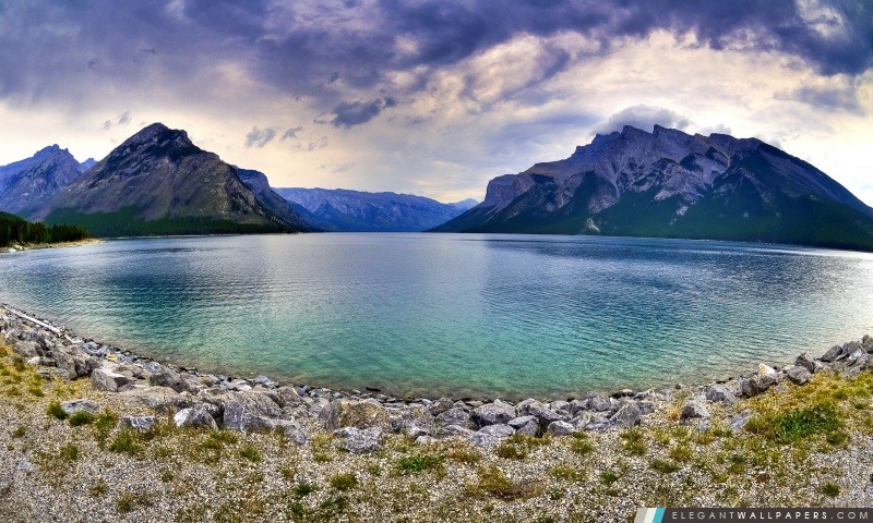Mountain Lake Fisheye Photographie, Arrière-plans HD à télécharger