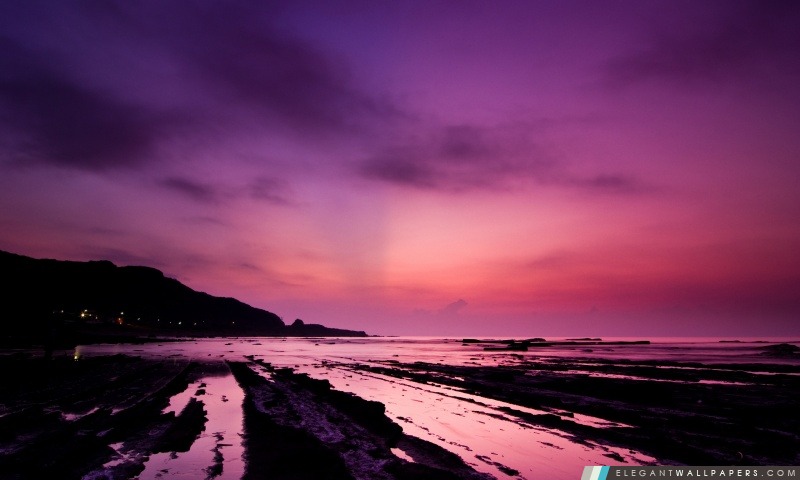 Purple Night Sky, Arrière-plans HD à télécharger