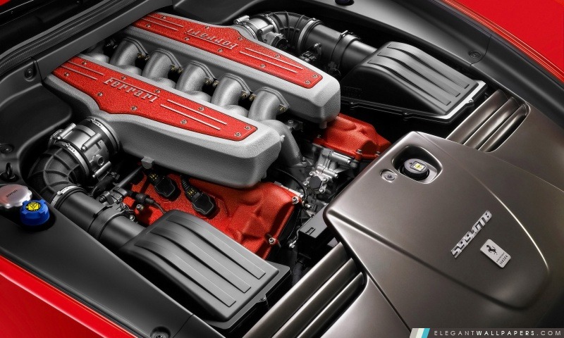 Ferrari 590 GTB moteur, Arrière-plans HD à télécharger