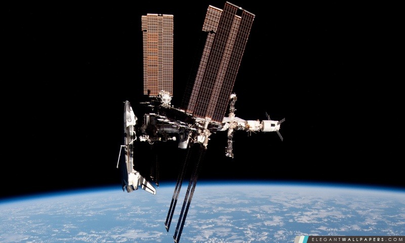 La navette spatiale Endeavour en orbite, Arrière-plans HD à télécharger