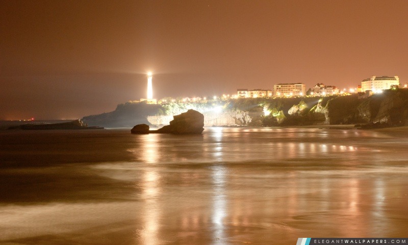 Phare de Biarritz, France, Arrière-plans HD à télécharger