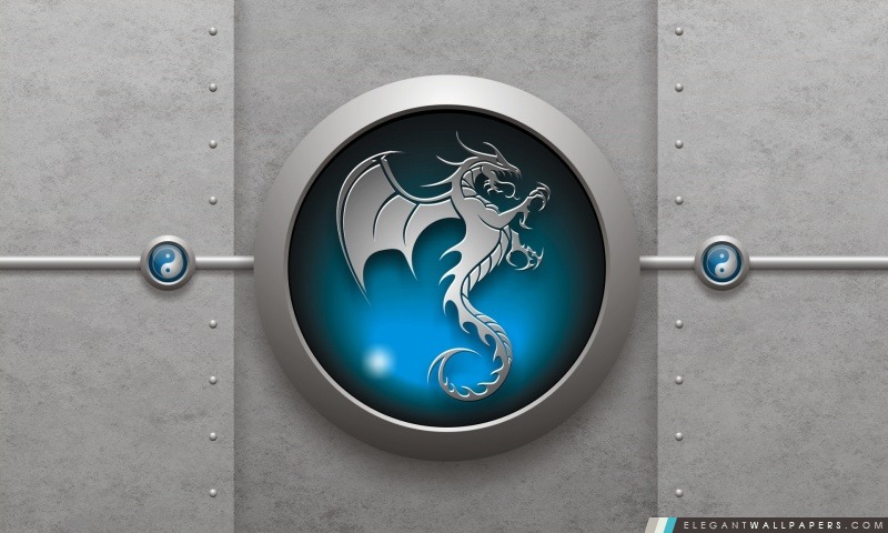 Tribal Blue Dragon, Arrière-plans HD à télécharger