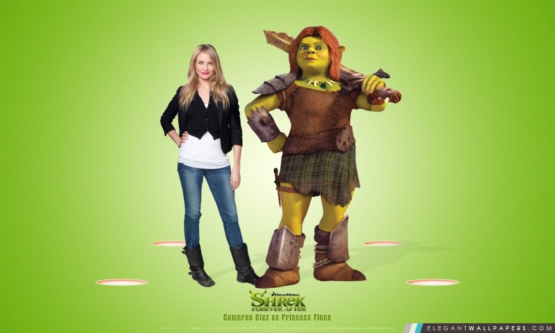 Cameron Diaz comme la princesse Fiona, Shrek Forever After, Arrière-plans HD à télécharger