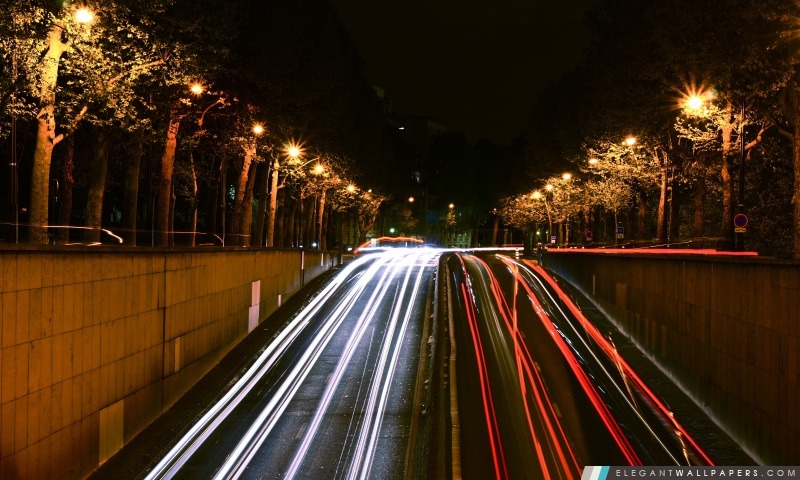 Paris Le trafic de nuit, Arrière-plans HD à télécharger