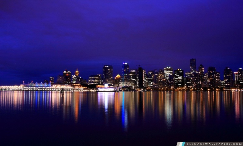 Vancouver la nuit, Arrière-plans HD à télécharger