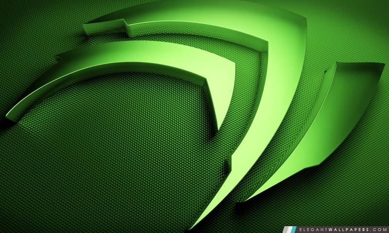 Nvidia Forme, Vert, Arrière-plans HD à télécharger