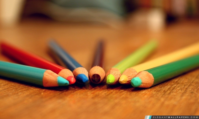 Crayons de couleur, Arrière-plans HD à télécharger