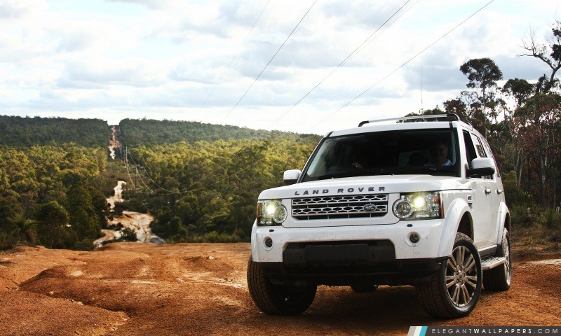 Land Rover Discovery 4 Blanc, Arrière-plans HD à télécharger