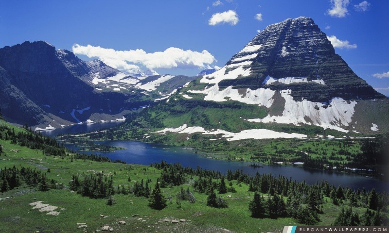 Hidden Lake parc national Montana, Arrière-plans HD à télécharger
