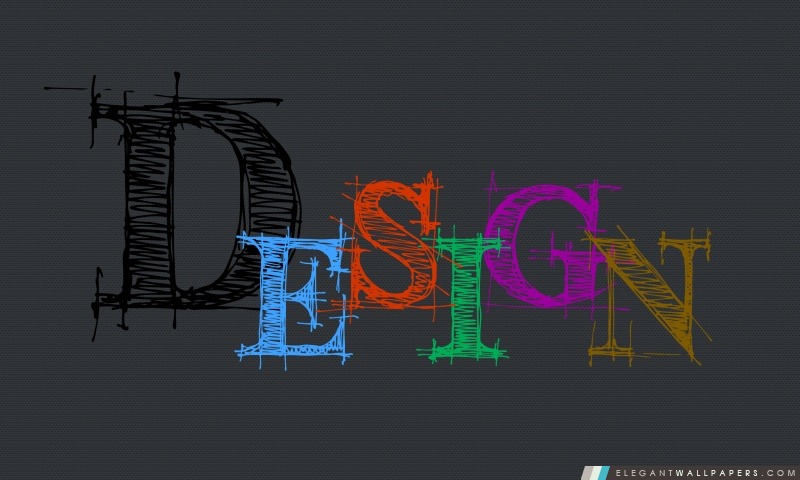 Design Typographie, Arrière-plans HD à télécharger
