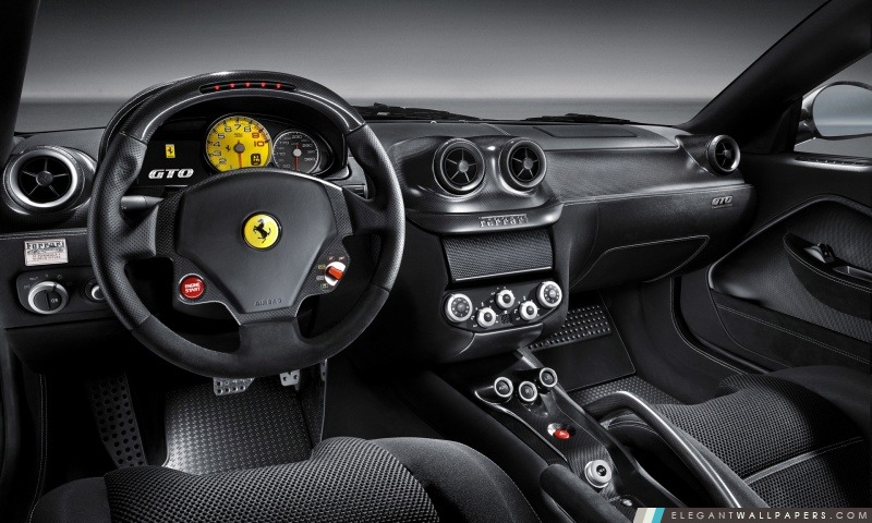 2010 Ferrari 599 GTO Intérieur, Arrière-plans HD à télécharger