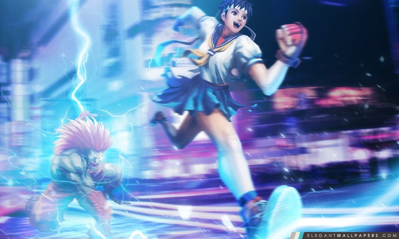 Street Fighter X Tekken – Sakura Blanka, Arrière-plans HD à télécharger
