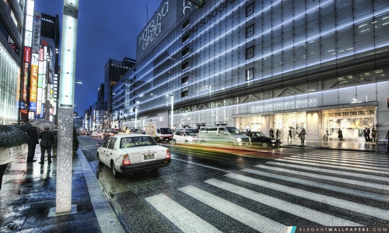 Ginza, Tokyo, Arrière-plans HD à télécharger