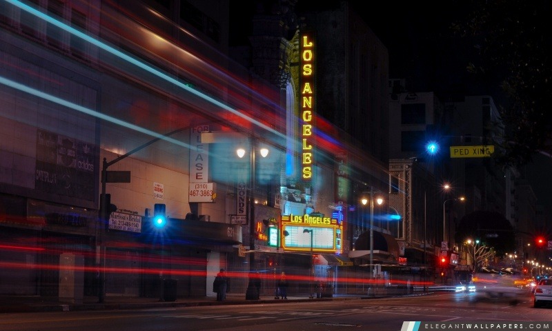 Los Angeles la nuit, Arrière-plans HD à télécharger