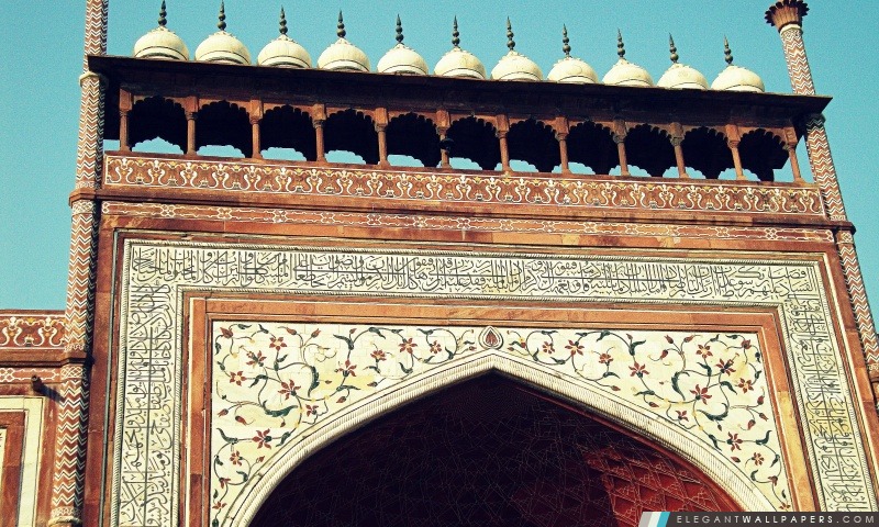 Taj Mahal-porte d'entrée, Arrière-plans HD à télécharger