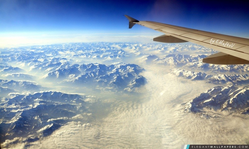 Vue aérienne des Alpes, Arrière-plans HD à télécharger