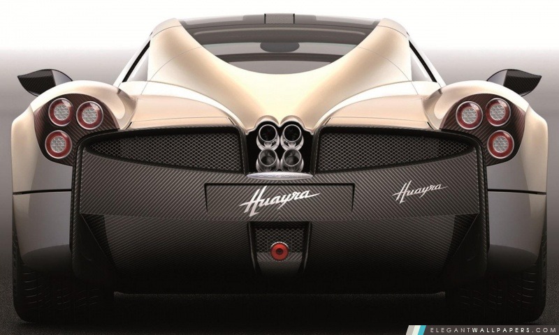 Pagani Huayra Châtain arrière, Arrière-plans HD à télécharger