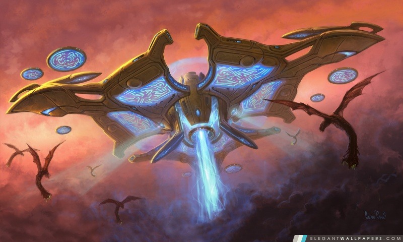 Starcraft 2, Mothership, Arrière-plans HD à télécharger
