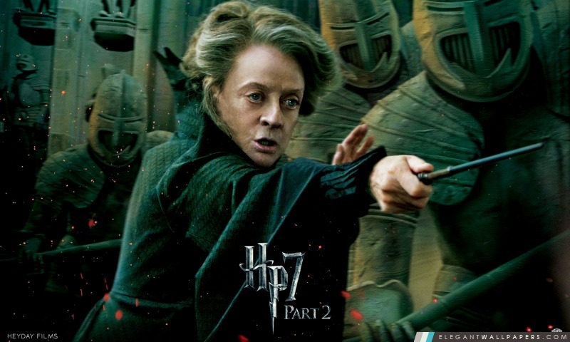 Harry Potter et le Reliques de la Mort Partie 2 McGonagall, Arrière-plans HD à télécharger