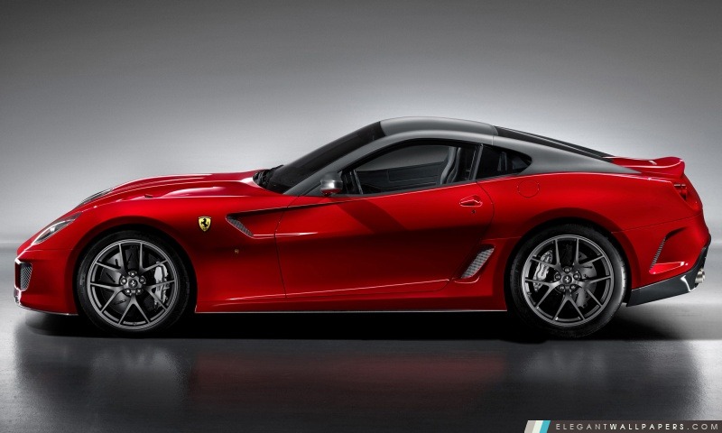 2010 Ferrari 599 GTO Vue latérale, Arrière-plans HD à télécharger