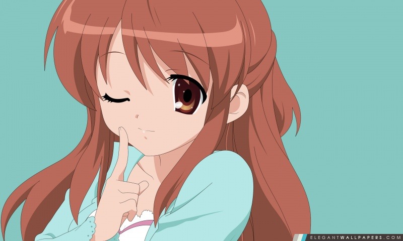 Anime Girl clignant de l'oeil, Arrière-plans HD à télécharger