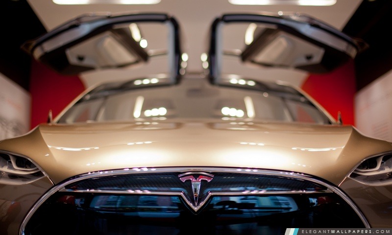Tesla Model X Santana Row, Arrière-plans HD à télécharger