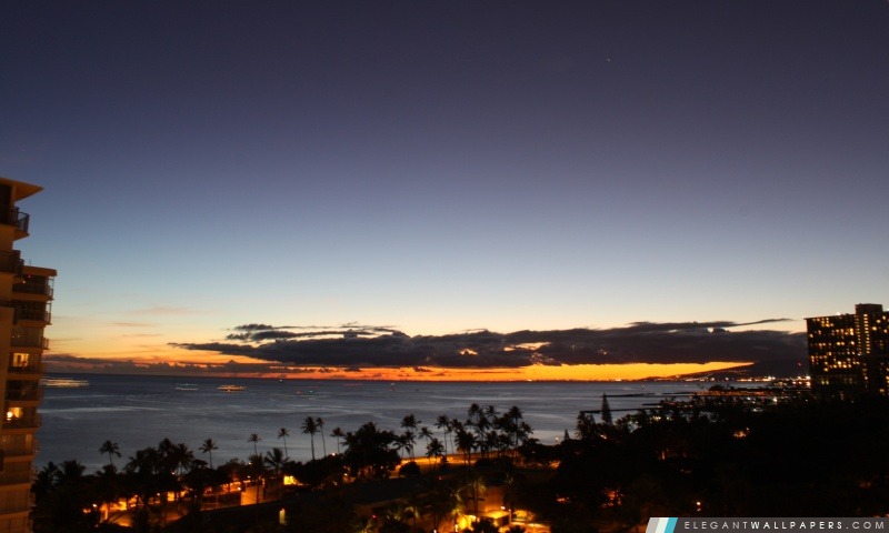 Sundown, Oahu, Hawaii, Arrière-plans HD à télécharger