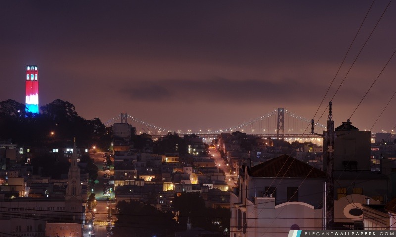 Maisons à San Francisco, Arrière-plans HD à télécharger