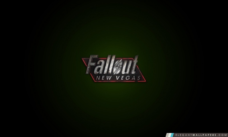 Fallout New Vegas, logo vert, Arrière-plans HD à télécharger