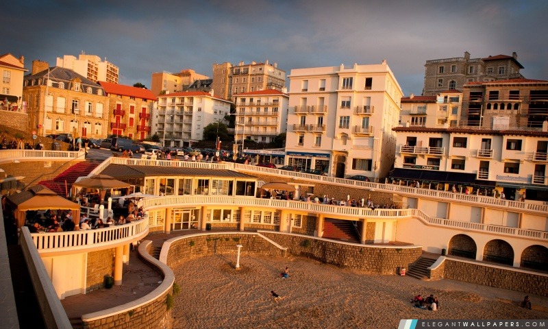 Le célèbre Sunset Biarritz, Arrière-plans HD à télécharger