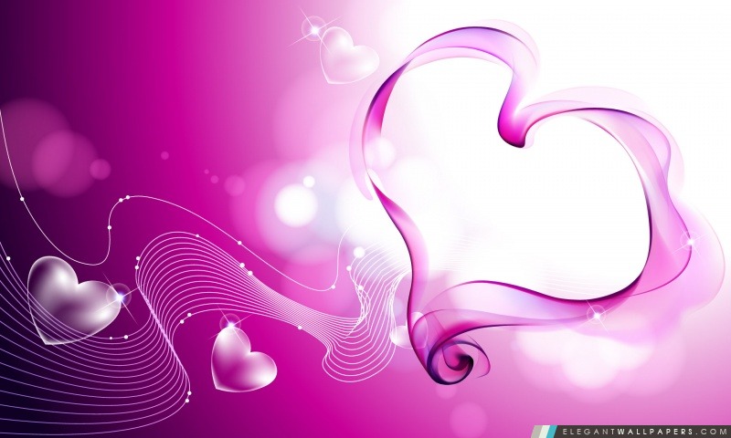 Coeurs abstraits Valentine, Arrière-plans HD à télécharger