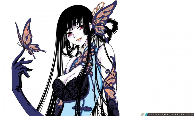 Papillon Anime Girl, Arrière-plans HD à télécharger