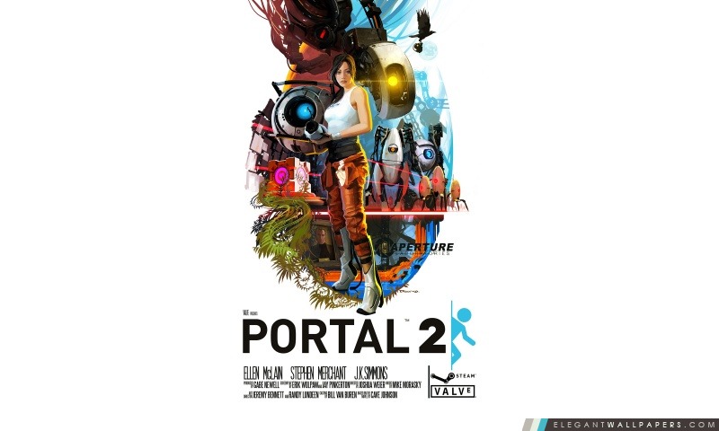 Portal 2, Arrière-plans HD à télécharger