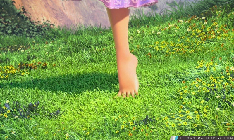 Rapunzels pied, Arrière-plans HD à télécharger