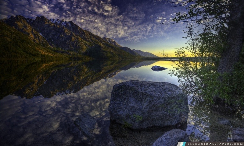 Belle Lake Sunrise, Arrière-plans HD à télécharger