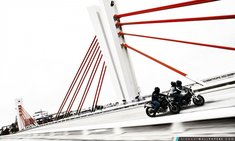 2008 Ducati Monster 696 3, Arrière-plans HD à télécharger