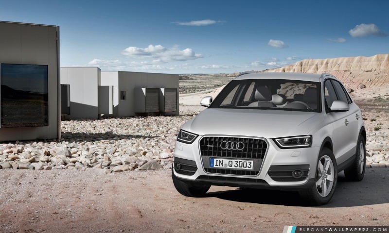 Audi Q3 Argent, Arrière-plans HD à télécharger