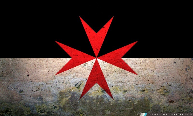 Grunge Croix de Malte, Arrière-plans HD à télécharger