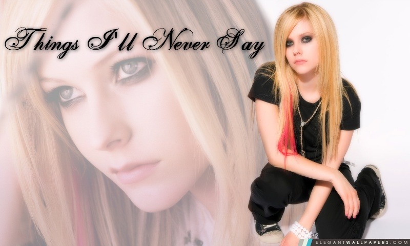 Avril Lavigne choses que je ne dirai jamais, Arrière-plans HD à télécharger